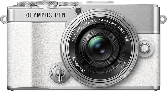 Olympus PEN E-P7 Camera Kit, 20 MP Sensor, 5-axis image stabilisation, 4K-Silver