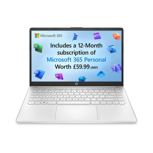 HP 14" Laptop, 4G LTE with 20GB EE data, 14-eg0001na- Silver