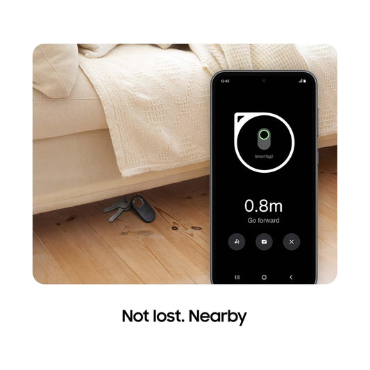 Samsung Galaxy SmartTag2 Bluetooth Tracker (4 Pack), Compass View AR, Find Lost Mode, 2 Black/2 White