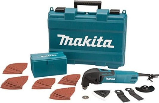 Makita TM3000CX4/2 240V Multi-Tool Kit Complete with Accessories Supplied in A Carry Case