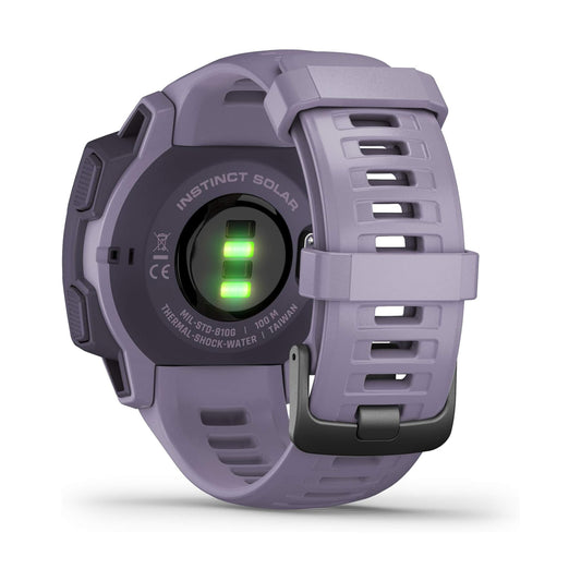 Garmin Instinct SOLAR, Rugged GPS Smartwatch- Orchid