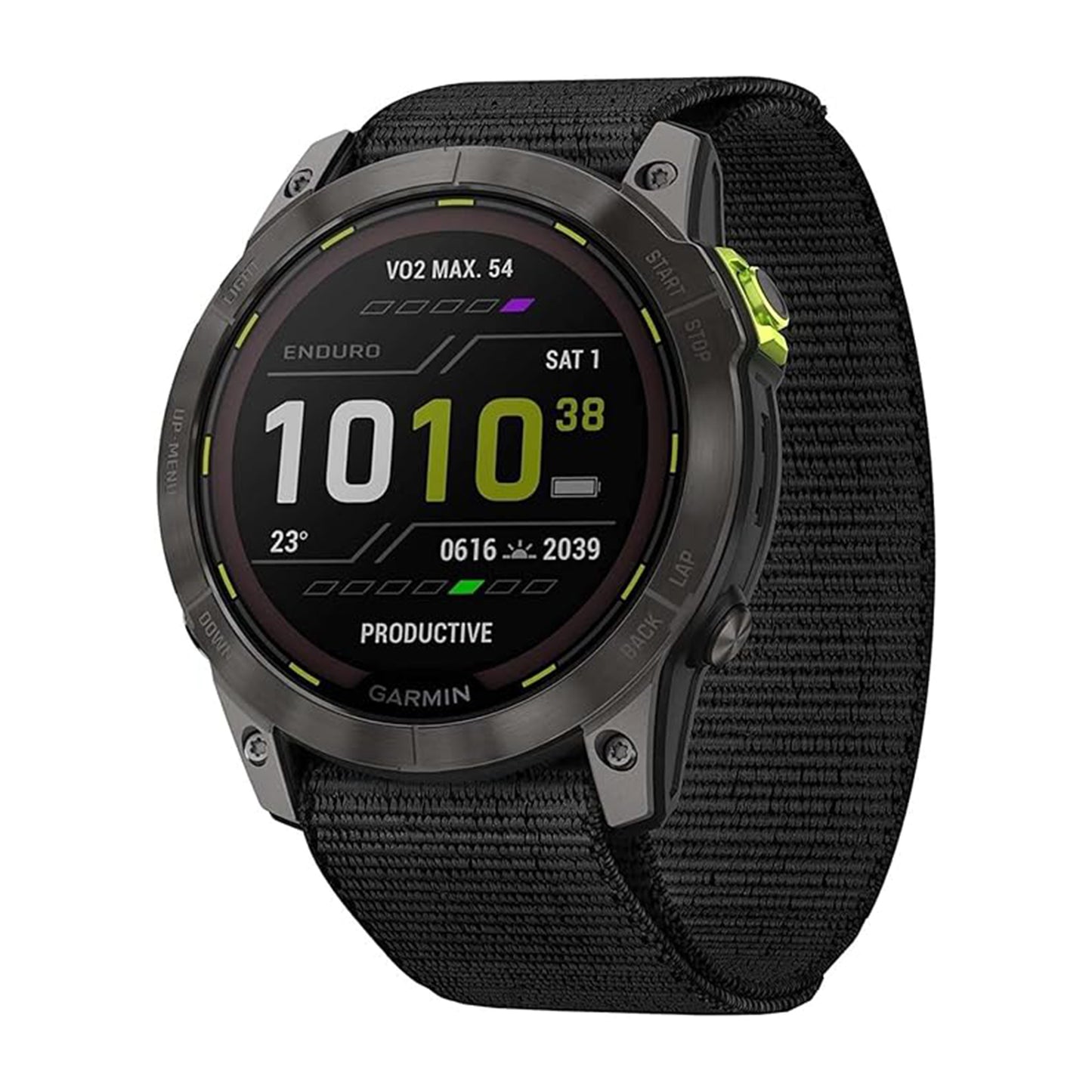 Garmin Enduro 2 Gray Watch 010-02754-01 Power Sapphire titanium Nylon strap