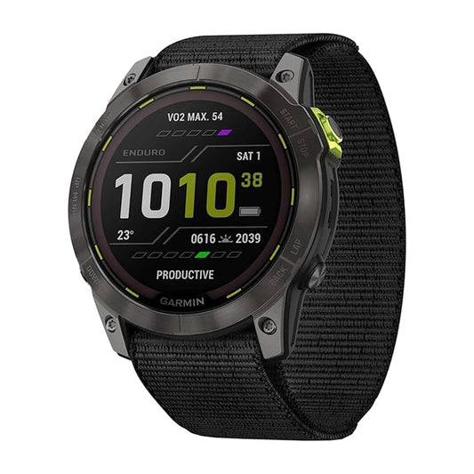 Garmin Enduro 2 Gray Watch 010-02754-01 Power Sapphire titanium Nylon strap