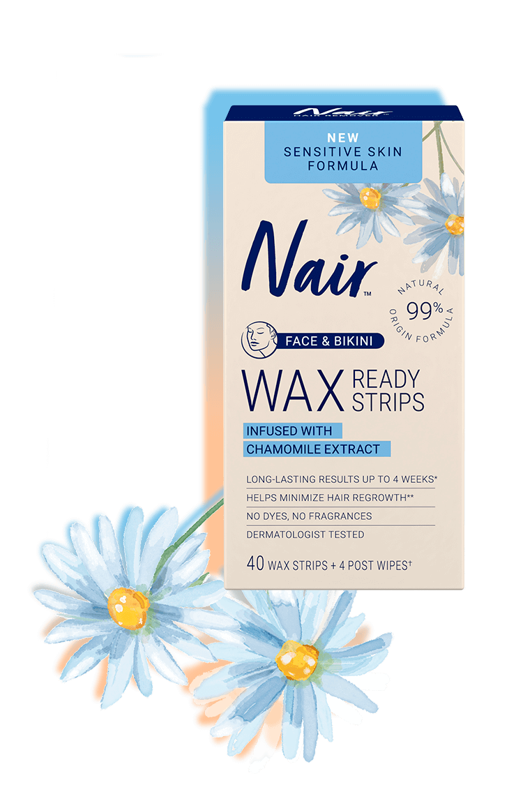 Nair™ Sensitive Wax Ready Strips for Face & Bikini
