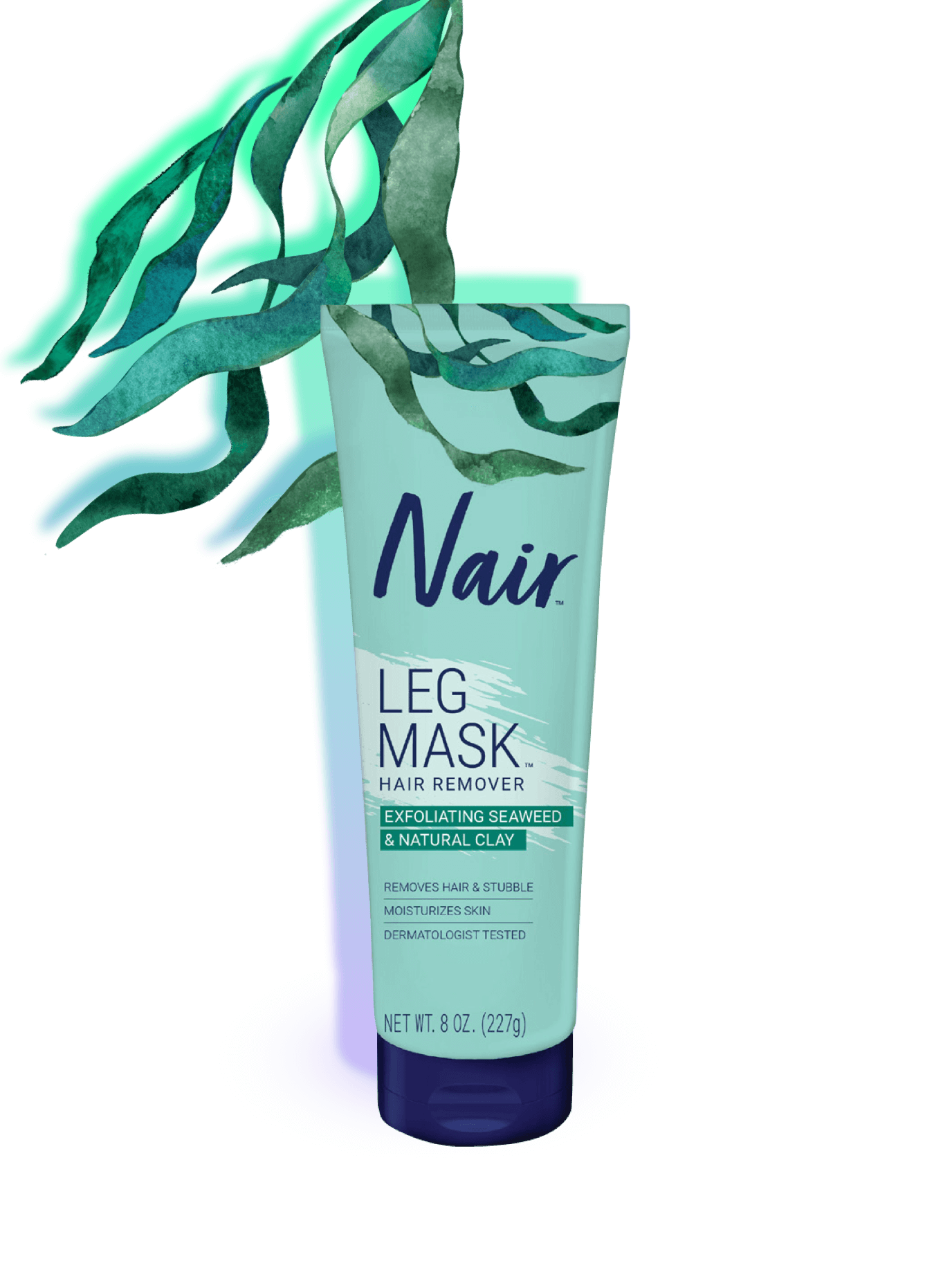 Nair™ Seaweed Leg Mask™ Exfoliating Formula Hair Remover with Seaweed & Natural Clay