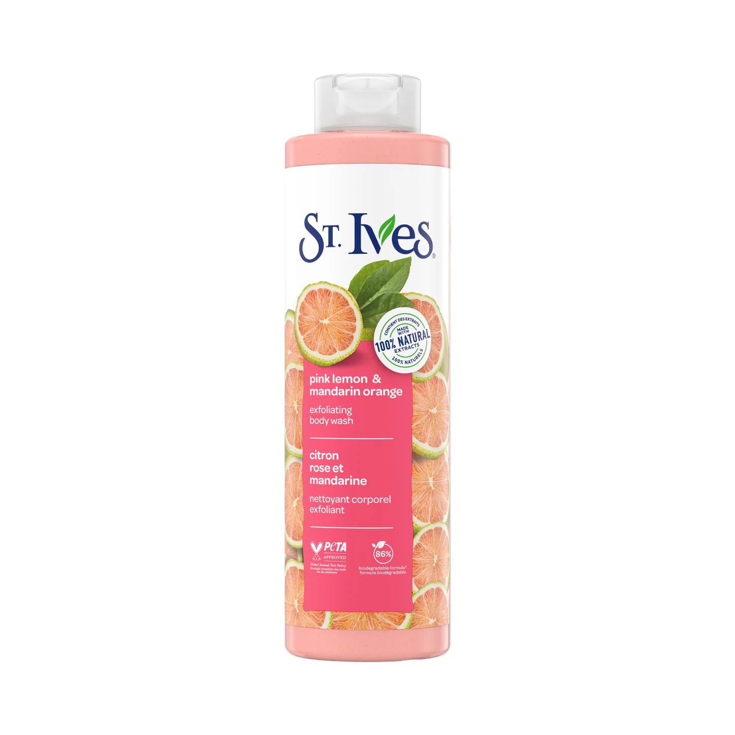 Exfoliating Body Wash, Pink Lemon & Mandarin Orange, 22 fl oz